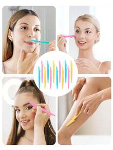 Bộ 28 món dụng cụ tẩy tế bào chết da mặt dành cho nữ - Dao cạo mặt cho nam và nữ, dao cạo lông mày và dao cạo mặt - Dụng cụ tẩy tế bào chết và làm mịn da mặt, chăm sóc da cho làn da mịn màng. - Nhiều màu - Xem 7