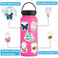 62PCS Butterfly Christian Stickers High Quality Stickers Decals Scrapbook,Journaling,Laptop,Bumper,Skateboard,Water Bottles,Computer,Phone Stickers Can Bring A Lot Of Fun To Your Life,The Perfect Gift For Adults - Multicolor - View 7
