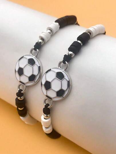 1set/1pcNew Popular High-Value Football Bracelet, Football Match Supplies, Football Match Party Decoration, Birthday Party Decoration, Birthday Small Gifts, Birthday Small Surprises For Family And FriendsNew Year's Gift, Valentine's Day Gift, Easter Gift