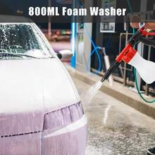 Một chai dung dịch tạo bọt 800ml, vòi phun áp lực cao cho ô tô, hình bông tuyết, dụng cụ làm sạch bằng bọt, dầu gội xà phòng, dạng xịt, phụ tùng ô tô xe tải - A - Xem 8