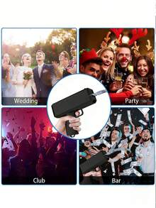 Reusable Personalized Spray Gun With Fake Banknotes - Perfect Wedding And Event Prop! - Multicolor - View 5