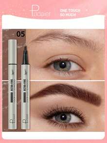 Pudaier 防水眉笔 - 液体眉笔，快速勾勒眉形，打造超细自然妆效，防水防汗，涂抹顺滑均匀，适合初学者，持久妆效 - 05 - 查看 1
