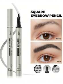 Pudaier 防水眉笔 - 液体眉笔，快速勾勒眉形，打造超细自然妆效，防水防汗，涂抹顺滑均匀，适合初学者，持久妆效 - 04 - 查看 2