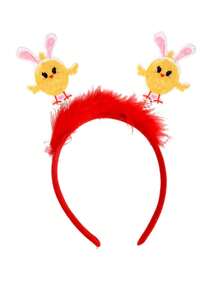1pc Rabbit & Chick Egg Cartoon Party Cute ABS Plastic Easter Headband - Multicolor - View 9
