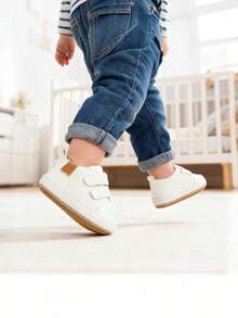 Zapatos para bebés, zapatos para caminar con suela de goma para niños y niñas - Blanco - Ver 9
