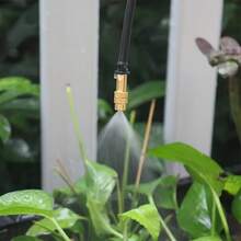 1/4" Adjustable Plastic Brass Mist Nozzle Set, With 4/7mm Drip Irrigation Sprayer Attachment, Suitable For Garden, Lawn, Vegetable Greenhouse Cooling - Sprayer - View 5