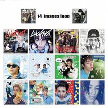 500张LNGSHOT涂鸦贴纸套装，Jay Park Kpop偶像周边，美观DIY贴纸，Kpop粉丝收藏礼物，多功能实用高清双面人物LOMO收藏卡，可收纳或装饰，送给粉丝和朋友的贴心礼物 - 彩色 - 查看 5