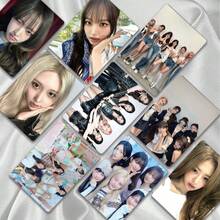 50 piezas Tarjetas LOMO mini de la serie "BANG BANG"/"LOVE DIVE" del grupo femenino de K-POP, que incluyen edición limitada de tarjetas holográficas de alta definición de doble cara de Yujinn, Gaeulll, Wonyounggg, LIZzz, Reiii, Leeseooo, esenciales para la colección de fans, exhibición e intercambio, tarjetas de fansite de K-POP, nuevas series de tarjetas de felicitación, productos periféricos de música pop, tarjetas decorativas en caja - Multicolor - Ver 7