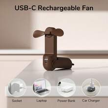 JISULIFE Handheld Mini Fan, 3-In-1 USB Rechargeable Portable Fan [12-19 Hours Battery Life] With Power Bank & Flashlight, Pocket Design For Travel/Summer/Concert/Eyelashes, Gift For Women - Multicolor - View 13