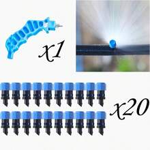 Automatic Irrigation Adjustable Nozzles, Drip Irrigation Micro-Sprinklers-Adjustable Flow Rate, Equipped With An Opener, Durable Plastic Material, Blue, Suitable For High-Efficiency Irrigation Systems In Lawns, Gardens, Orchards, And Vegetable Greenhouses. - Sprayer - View 11