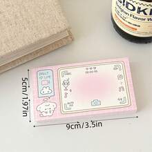 Romantic Series Memo Pad, Tear-Off Message Pad, High-Value Student Notebook, Suitable For Diary, Non-Stick Thick Paper, Message Paper, Notebook, Can Be Used To Make Exquisite Scrapbooks And Creative Displays - Rectangle - View 11