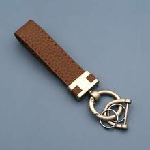 Leather Keychain Lanyard, Fashion Unisex Key Ring, Creative New H Car Key Chain, Zinc Alloy Key Chain - Multicolor - View 14