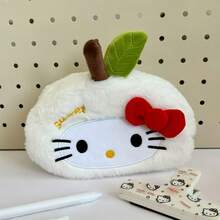 SANRIO 1 hộp đựng bút hình mèo con hoạt hình dễ thương bằng vải nhung, túi đựng văn phòng phẩm đa năng chất lượng cao, hộp đựng mỹ phẩm di động. - Nhiều màu - Xem 11