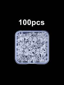 100/200/500个装 4mm 耳钉后塞 柔软透明耳部安全后垫 耳堵 耳钉耳圈替换件 - Earring Backs - 查看 11