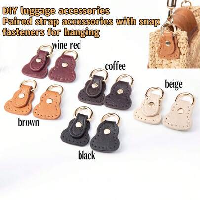 2pcs Gourd-Shaped Bag Strap Connector, High-Quality Metal Connector, Suitable For Bag Making And Replacement Parts, DIY Wallet Making Accessories (Shoulder Strap Connector).