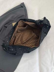 Modern stor kapacitet glittrande diamanter enkel design mångsidig pendlingsväska lätt axelväska för kvinnor - Multifärgad - Visa 3