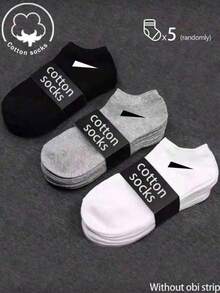 20/10/5/3/1 Đôi tất cotton nam, tất ngắn, tất tàng hình, thiết kế chống trượt hai lớp, màu trắng, đen, cổ thấp, tất mắt cá chân, thấm hút mồ hôi, mềm mại và thoáng khí, phù hợp cho công sở, thường ngày, ở nhà, thể thao, sinh viên, mọi mùa, giao màu ngẫu nhiên. - Nhiều màu - Xem 1