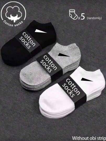 20/10/5/3/1 Đôi tất cotton nam, tất ngắn, tất tàng hình, thiết kế chống trượt hai lớp, màu trắng, đen, cổ thấp, tất mắt cá chân, thấm hút mồ hôi, mềm mại và thoáng khí, phù hợp cho công sở, thường ngày, ở nhà, thể thao, sinh viên, mọi mùa, giao màu ngẫu nhiên.