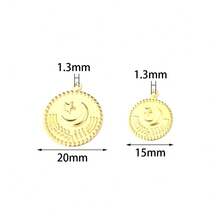 50pcs/100pcs/Pack Vintage Brass Female Head Pendants, Gold Round Shape Retro Style Charms For Necklace Bracelet DIY Jewelry Accessories - Beauty Head Vintage Iron Pendant - View 11