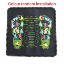 35厘米 X 175厘米足部按摩垫，塑料反射疗法垫，适用于派对、家庭使用、缓解疲劳、特殊足部功能，适合久坐生活方式、学生、办公室工作人员、节日聚会（款式随机） - 彩色 - 查看 15