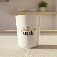 1 Cốc nước Melamine, dung tích khoảng 210ml, cốc nước in hình, cốc sứ in hình, cốc trà in hình, quà tặng ý tưởng tuyệt vời. - trắng - Xem 3