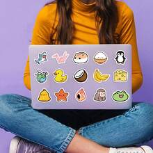 100PCS Cartoon Mini Animals Graffiti Stickers For Helmet Bicycle Hand Account Pencil Case Decals - 1 Set - View 6