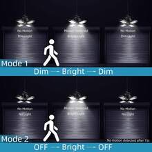 2 Packs Solar Outdoor Lights Solar Lights Indoor Motion Sensor Pendant Light 3 Colors 4-Leaf 4 Modes With Remote, Waterproof Security Lamp For Garage Shed Home Barn Shop Gazebo - 2packs - View 6