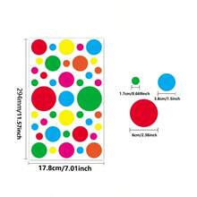 360 buah/10 lembar Stiker Label Bentuk Berwarna, 4 Bentuk (Lingkaran, Segitiga, Persegi, Persegi Panjang), 5 Warna, Stiker Perekat Tahan Air, Perlengkapan Sekolah, Kembali ke Sekolah - MultiWarna - View 11