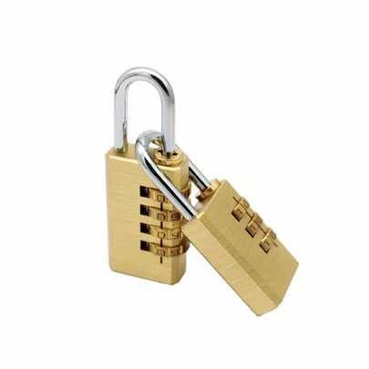 1 chiếc khóa mật mã bằng đồng thau cho vali mini 4 bánh, tủ đựng hành lý hải quan cỡ nhỏ.