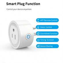 16A WiFi Smart Plug With Energy Power Monitor & Voice Control, Compatible With Alexa And Tuya Smart Life App, Remote Control Timer Countdown Outlet Socket For Home Appliances, Easy Sharing Function - US B Type Plug(110-127V) - View 2