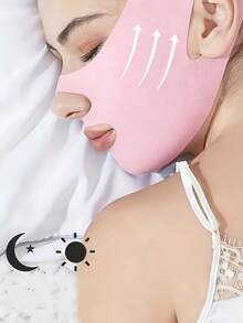 Băng nâng cơ mặt hình chữ V 360° - Phù hợp cho cả nam và nữ, thiết kế hình chữ V có thể điều chỉnh, ít gây dị ứng, dây đeo nâng cơ mặt có thể tái sử dụng, không cần điện, phụ kiện chăm sóc da khi ngủ, thiết kế liền mạch tiện dụng, chất liệu polyester thoáng khí. - Nhiều màu - Xem 1