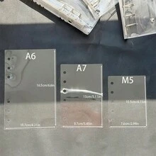 1 Set A6 A7 M5 Transparent Loose-Leaf Binder Inserts, Transparent PET Single-Sided Removable Inner Pages Sticker Album, Seal Book, Sticker Backing, Transparent Sticker Book, Sticker Album, Cultural Stamp Page, Stamp Album Refill Pages, 3D Sticker Book Sticker Boards, Sticker Books, For Sticker Book Making, Book Covers, Office Supplies - Transparent - View 8