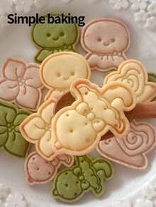 A Cute Japanese-Style Cookie Cutter, With Patterns Of Sunny Dolls, Snails And Umbrellas, And A Kitchen-Themed Cookie Mold For Family Baking. - View 9