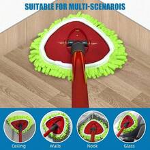 Repuestos de cabezales de mopa giratoria Ocedar Easywring 1 Sistema Paquete de 3 almohadillas de mopa de chenilla Recambio de mopa giratoria para O Cedar Mop Verde - Por defecto - Ver 5