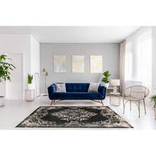 Gothic Floral Mandala Dark Area Rug, Boho Gothic Living Room Area Decor, 32*20inch /84*60inch,Perfect Choice For Gift ,Stylish And High-Quality Rugs, Perfect For  Decorations And GiftsHome Decor, The Best Choice For Gothic-Style Birthday Gifts - 彩色 - 查看 5