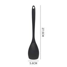 8pcs Silicone Kitchen Cooking Utensil Set, Including Chinese Spatula, Wok Spatula, Soup Ladle, Strainer, Frying Spatula, Pasta Server, Salad Tongs, Honey Dipper, Available In Red And Black Colors - Multicolor - View 19
