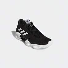 Adidas New Men's Casual High-Top Basketball Shoes - Black and White - View 2