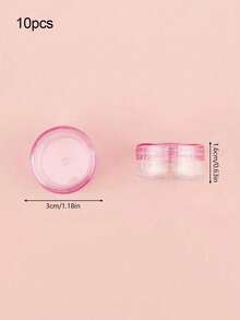 10/20个5克化妆品小样瓶，眼影美甲闪粉瓶，便携塑料瓶，面霜盒，面霜瓶，样品瓶，免费小瓶，圆形空化妆品小样瓶 - 彩色 - 查看 14