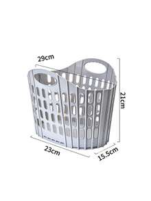 带提手的可折叠洗衣篮，大容量衣物收纳篮，也可作毛绒玩具收纳架，卧室/洗衣房用可折叠脏衣篮，节省空间的壁挂式收纳容器 - 非常适合大学生、妈妈、小户型公寓（母亲节/返校季） - 彩色 - 查看 13