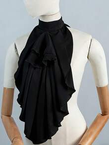 1件女士雪纺可拆卸领饰 - A - 查看 7