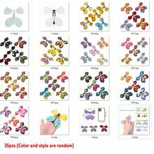 Magic Clockwork Flying Butterfly Rubber Band Powered Flying Fairy Toy Bookmark Card Surprise Gift Party Favor Magic Prop Romantic Surprise Wedding Birthday Graduation Decor - Multicolor - View 11
