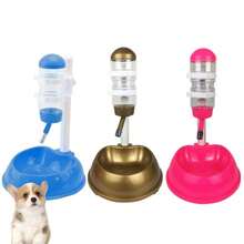 Automatic Pet Drinker Dog Bowls Water Bottles Universal Dog Waterer Feeder 2 In 1 Liftable Dispenser Puppy Supplies Space-Saving - Multicolor - View 11