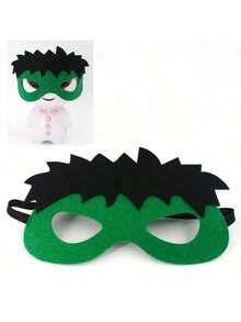 6pcs Marvel Avengers Felt Mask Set 6 Non Repetitive Spider Man/Iron Man/Thor/Hulk//Captain Children's Party Cosplay Props New Year's Gift, Valentine's Day Gift, Easter Gift (Stochastic Style) - Multicolor - View 8