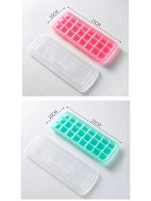 1个多色透明14/24孔硅胶冰格，适用于冰箱 - 彩色 - View 16
