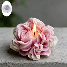 1pc 3D Flower Silicone Mold | Beautiful Windflower Candle Mold, Artistic Floral Plaster Wax Melts Candle Making Tool - Suitable For Handmade Soap, Epoxy Resin Products, Also Can Be Used For Cement Handicrafts Display, Great For Various Holiday Gifts Or Decorations, Home Decor - Maohua Mold - View 4