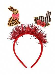 1pc Rabbit & Chick Egg Cartoon Party Cute ABS Plastic Easter Headband - Multicolor - View 5