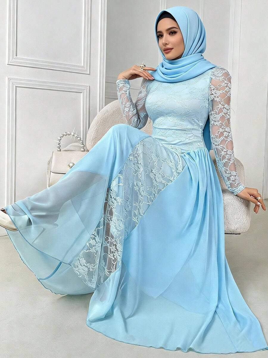 Women's Striped Casual Halter Neck Vest, Summer - Baby Blue - View 1