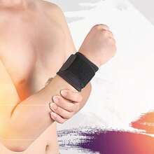 Wrist Brace, Compression Wrist Strap Support Wrist For Men & Women, Youth & Elderly, Boys& Girls, One Size Adjustable, Sports Wristband 1 PCS (Pink) - Black - View 6