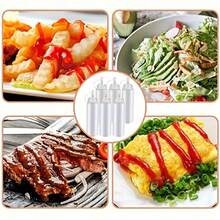 3 buah Botol Bumbu Peras 8oz, Tutup Plastik dengan Tanda Ukuran yang Dapat Diputar, Wadah Dispenser untuk Saus Tomat, Mustard, Saus BBQ, Saus Salad, Minyak Zaitun, Cocok untuk Penggunaan Restoran yang Intensif - MultiWarna - View 3