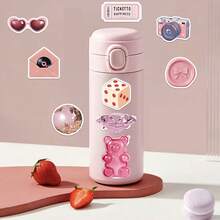 103张粉色系Y2K风格贴纸，Y2K都市风贴纸，Y2K主题礼物，复古贴纸，90年代风格贴纸，Y2K周边产品，防水耐用，适用于笔记本电脑、手机、汽车、滑板、水瓶、计划本、日记本、剪贴簿等文具用品，趣味贴纸，Kindle适用 - 彩色 - 查看 7